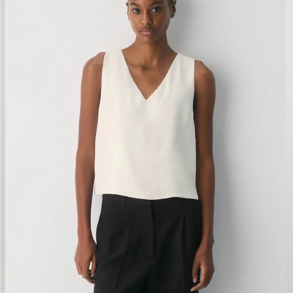 Aritzia Babaton Inscribe top, Deep Purple V-Neck Sleeveless Blouse - Picture 3 of 8